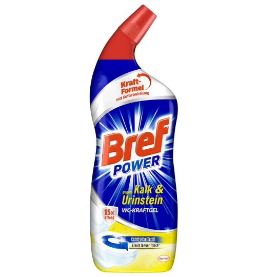 Bref Power WC-Kraftgel Gegen Kalk & Urinstein 750ML 3 Bref Power WC-Kraftgel Gegen Kalk & Urinstein 750ML