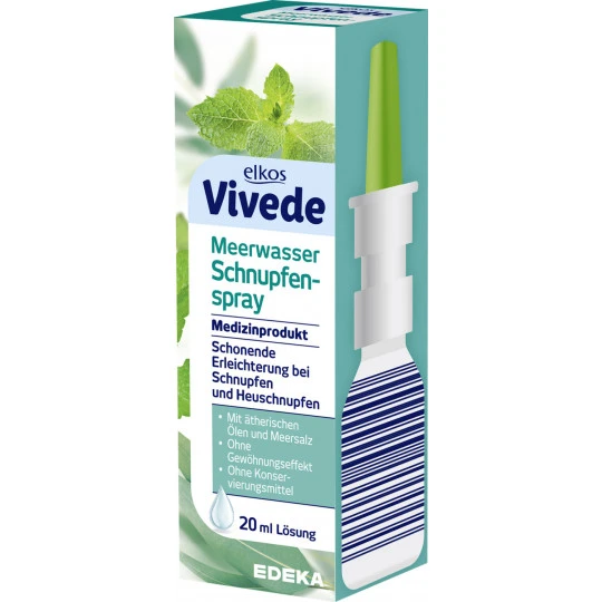 Elkos Vivede Meerwasser Schnupfenspray 20ML 3 Elkos Vivede Meerwasser Schnupfenspray 20ML