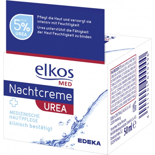 Elkos Med Nachtcreme + Urea 50ML 3 Elkos Med Nachtcreme + Urea 50ML