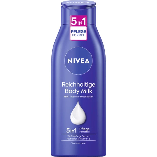 NIVEA Reichhaltige Body Milk 5in1 Tiefenpflege Serum 48h 400ML 3 NIVEA Reichhaltige Body Milk 5in1 Tiefenpflege Serum 48h 400ML