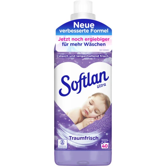 Softlan Ultra Weichspüler Traumfrisch 1L 40WL 3 Softlan Ultra Weichspüler Traumfrisch 1L 40WL